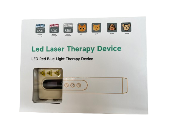 VET-L1 Red and Blue Light Therapy Device package