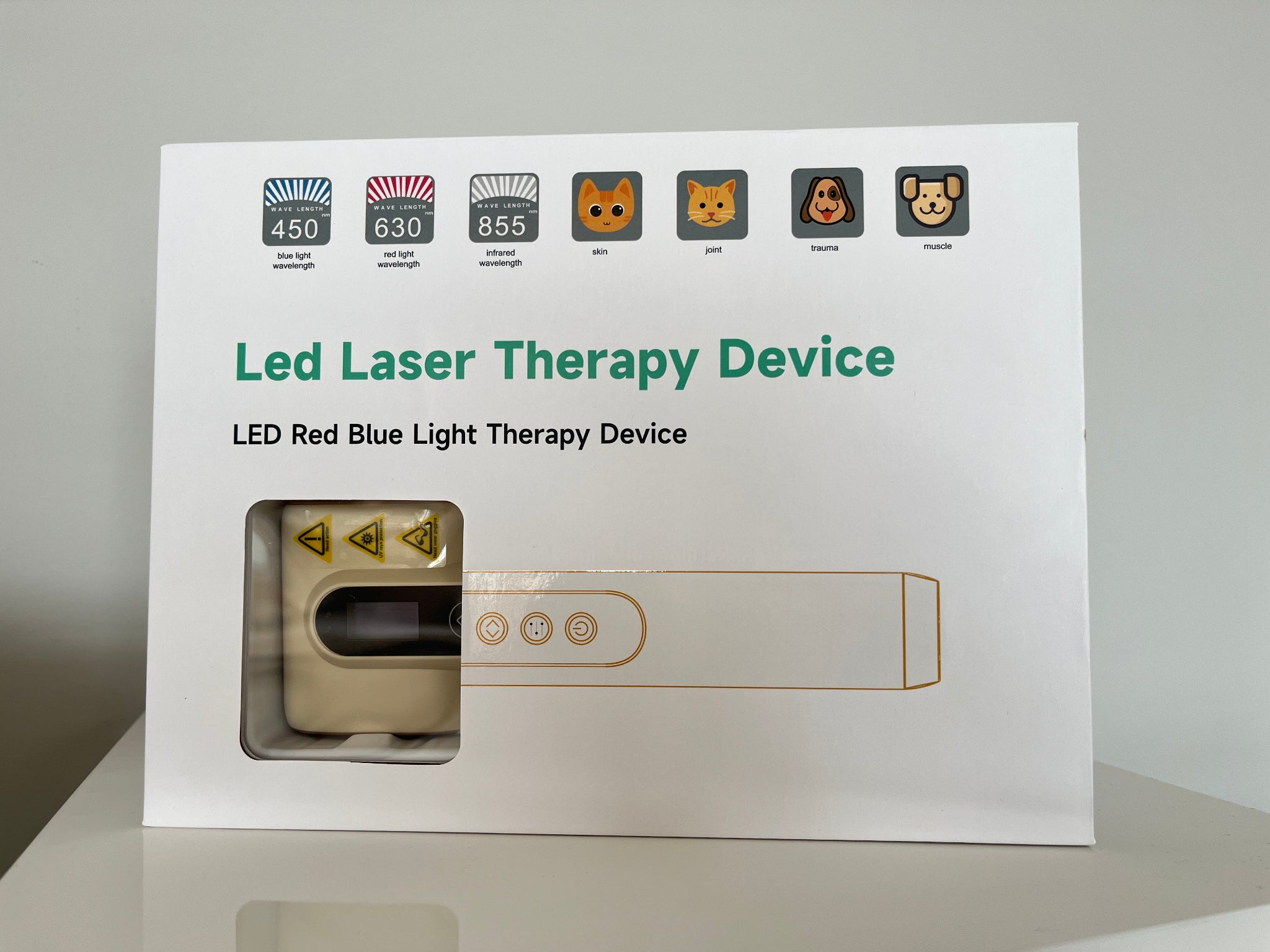VET-L1 Red and Blue Light Therapy Device